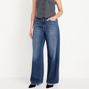 Old Navy High Waisted Wide Leg Baggy Jeans